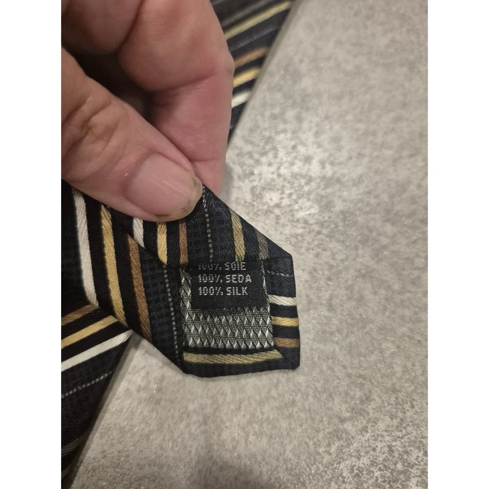 Giorgio Brutini Collezione Striped Silk Necktie‎ - Men's Fashion Accessory